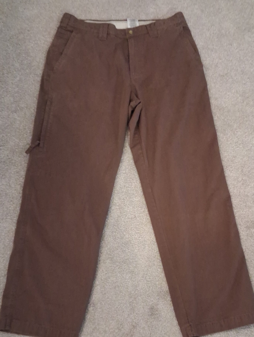 Columbia Men's Brown Cargo Utility Work Pants. Mult-pocketed  Durable 34x30